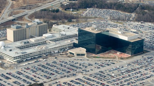 NSA headquarters, which does not look arrogant or evil at all