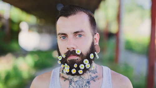Putting flowers in your beard impresses a certain kind of person while I look for my gun.