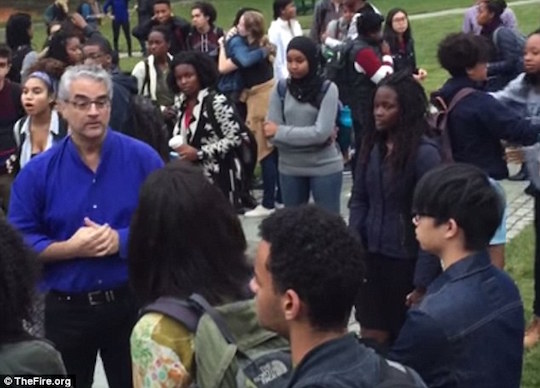 Yale students confront professor Nicholas Christakis over an email his wife wrote.