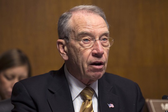 Six-term senator, man of the people and wizened child Chuck Grassley